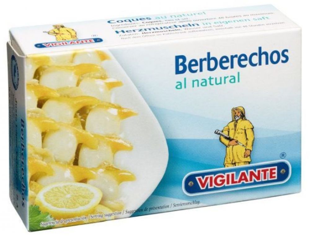 Vigilante Herzmuscheln in eigenem Saft Berberechos al natural 115gr./ATG 63gr.